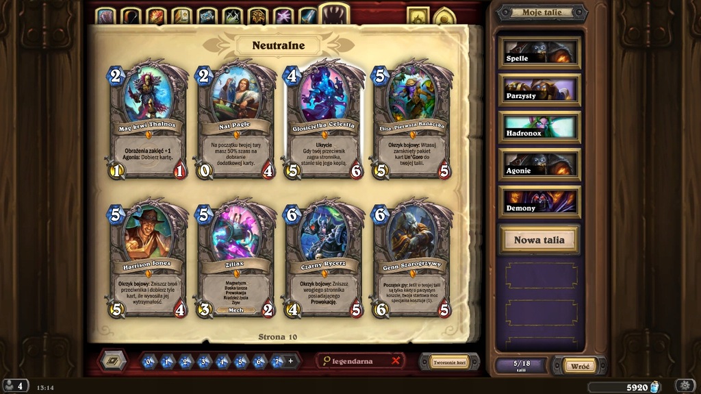 Hearthstone - konto (złoto, pył, legendy) - BCM