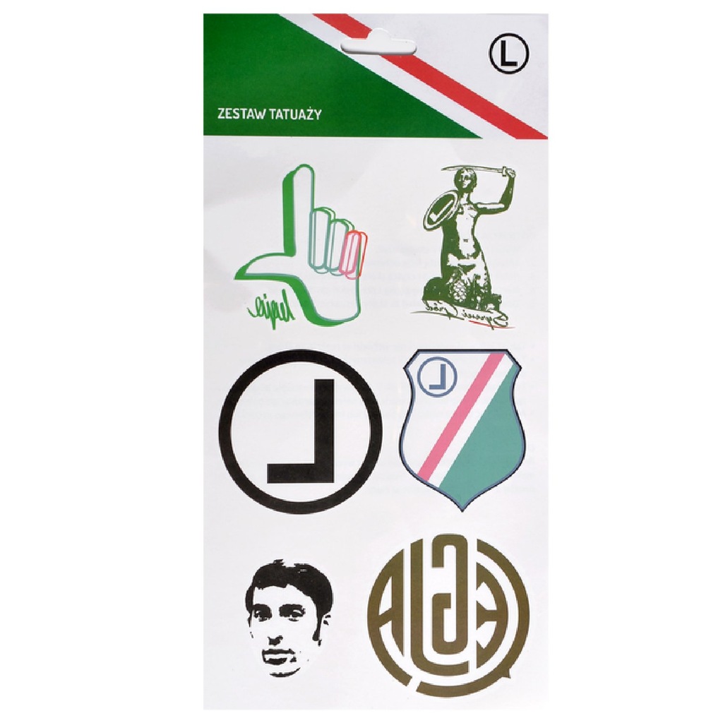 Zestaw tatuaży Legia Warszawa