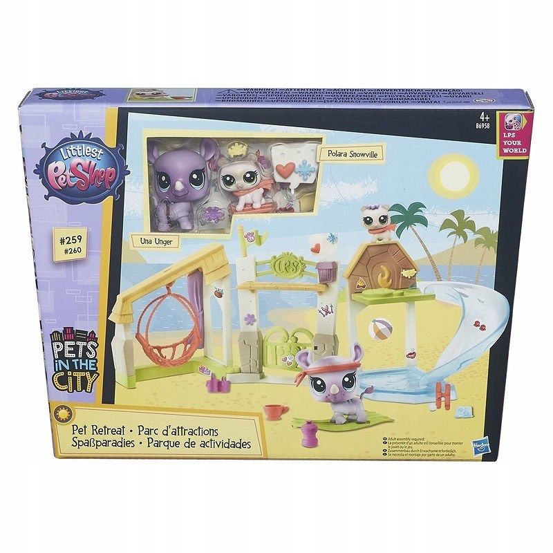 LITTLEST PET SHOP Plażowy PLAC ZABAW Figurki Zesta
