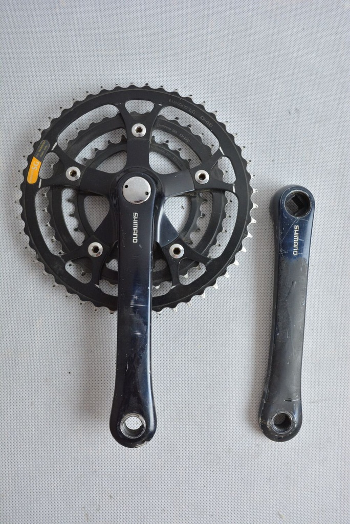 korba SHIMANO DEORE XT ! 175mm ! czarna ! retro
