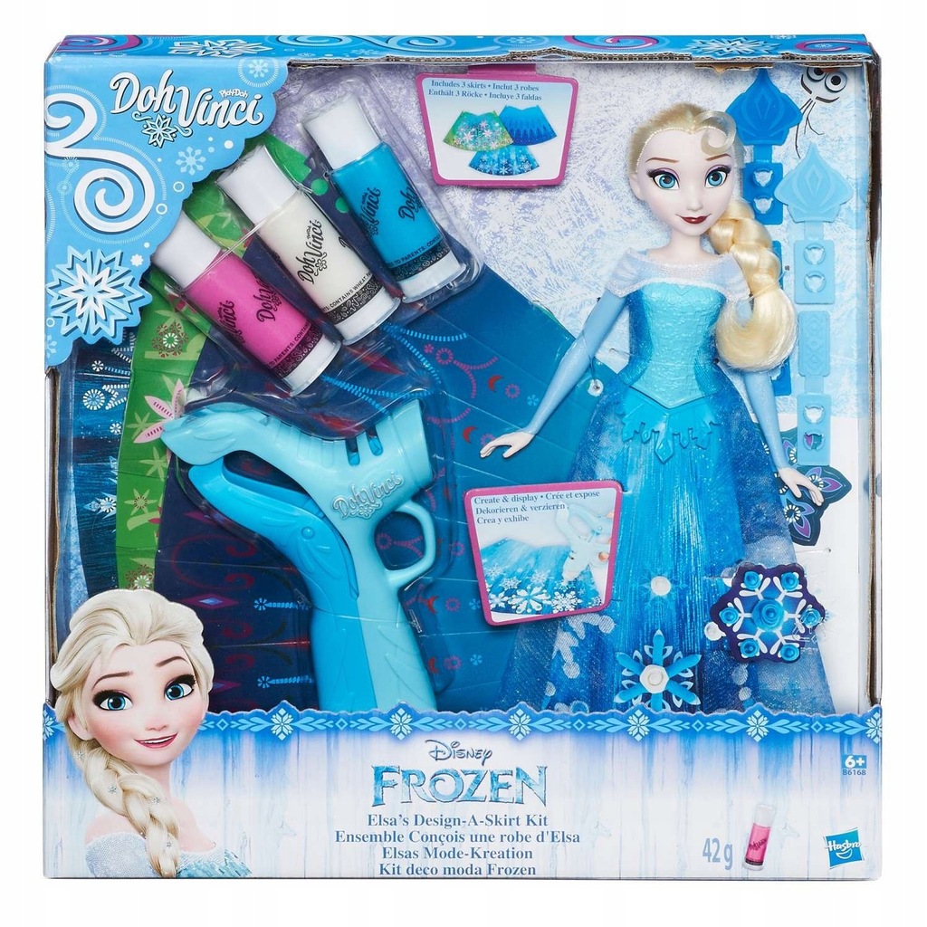 B6168 HASBRO DOH VINCI FROZEN ELSA LALKA ELZA PLAY