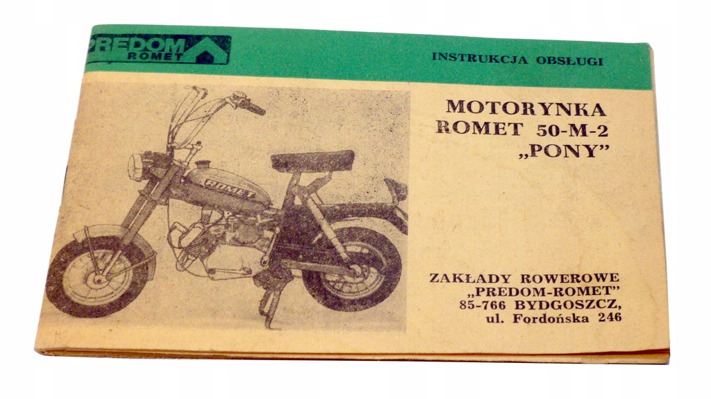 Motorynka Romet 50-M-2 PONY - Instrukcja obsługi