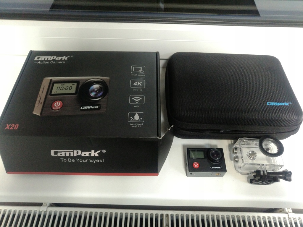 Kamera Campark x20 dotykowy ekran, stabilizacja