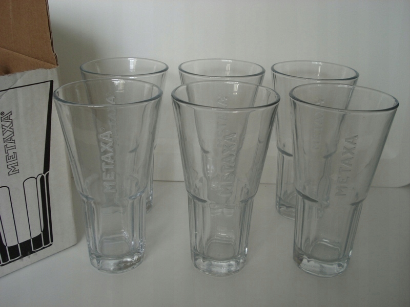 ZESTAW 6 szt. szklanek do drinków METAXA Brandy