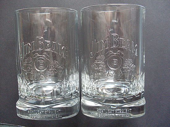 JIM BEAM Whiskey ___ DWIE oryginalne szklanki