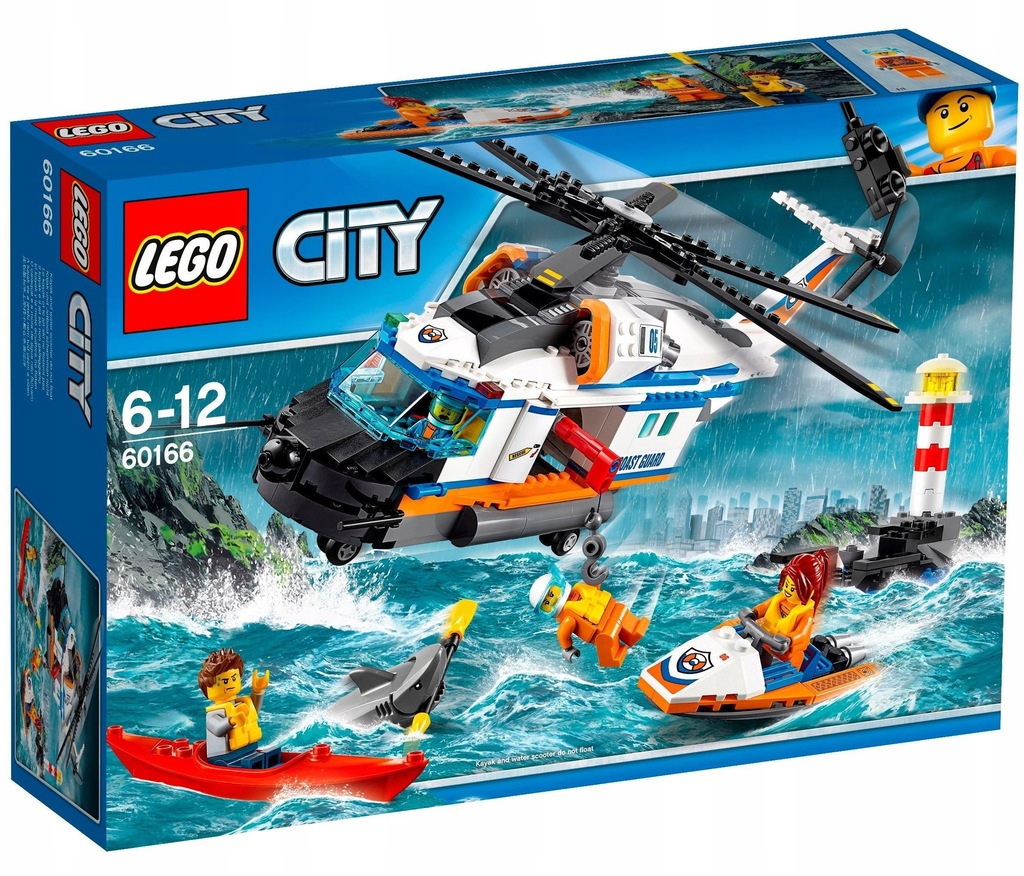 KLOCKI LEGO CITY 60166 HELIKOPTER RATUNKOWY