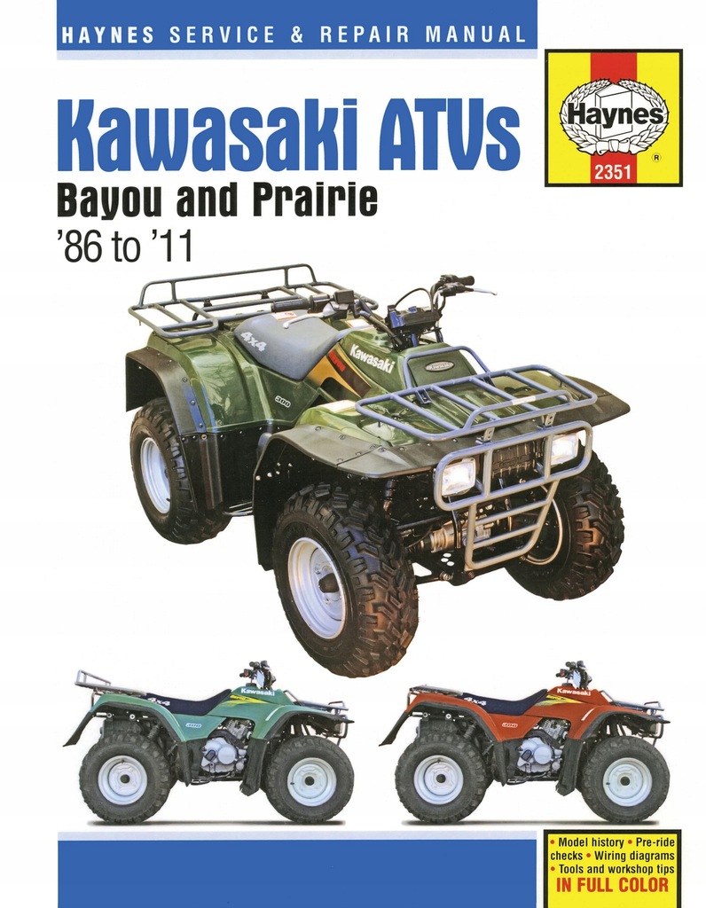 KAWASAKI BAYOU 220/250/300 - KAWASAKI PRAIRIE 300