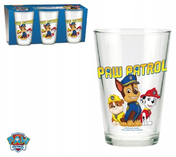 PSI PATROL zestaw 3 szklanek szklanki 240ml