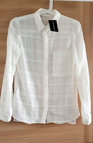 Koszula Promod 100% bawełna biała XS NOWA