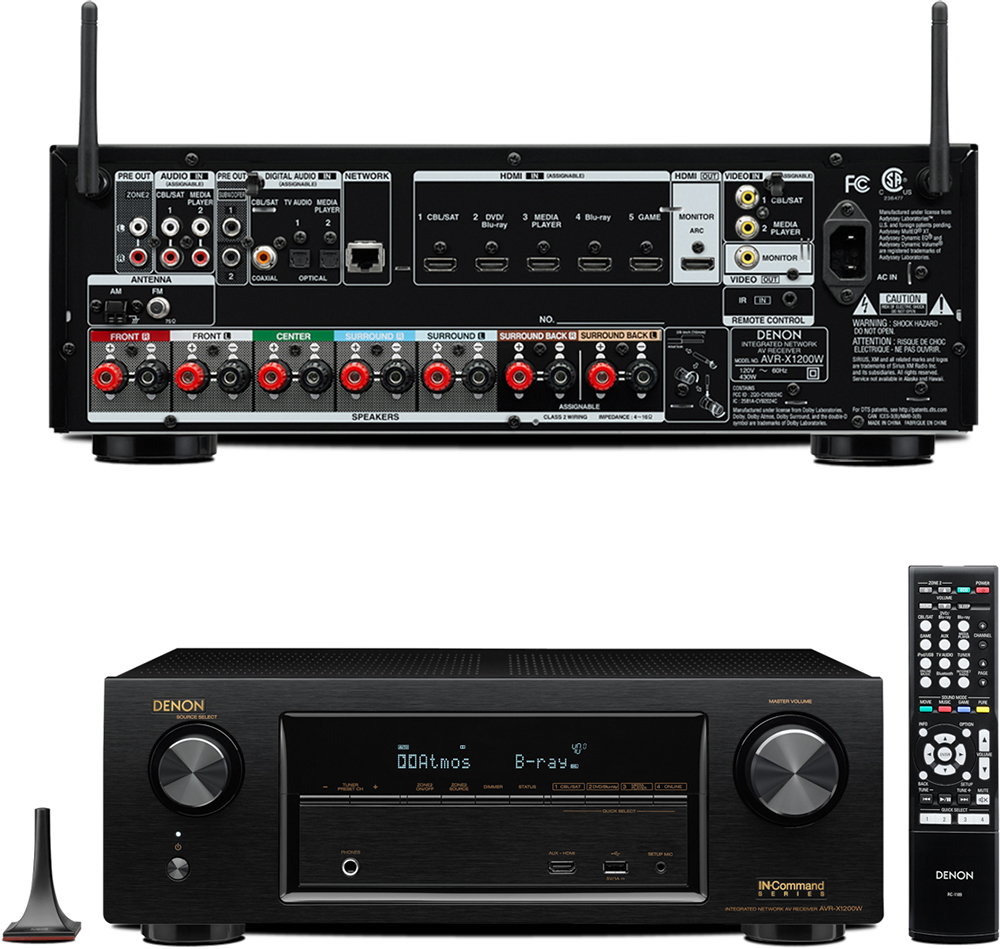Denon AVR-X1200W 7.1 wifi internet radio usb 4kHDM
