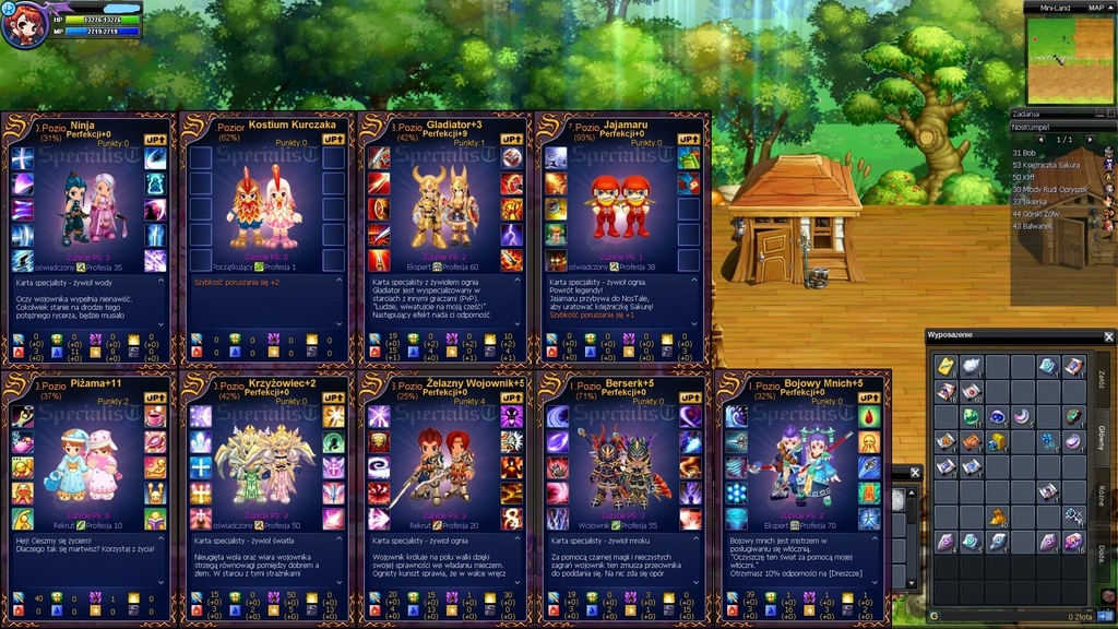 NosTale AVALON S1 wojownik 82lv podstawowe SP