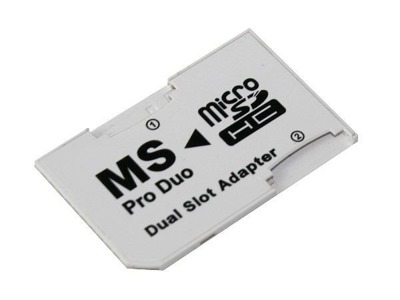 ADAPTER DUAL MICRO SD MS STICK PRO DUO DWIE KARTY