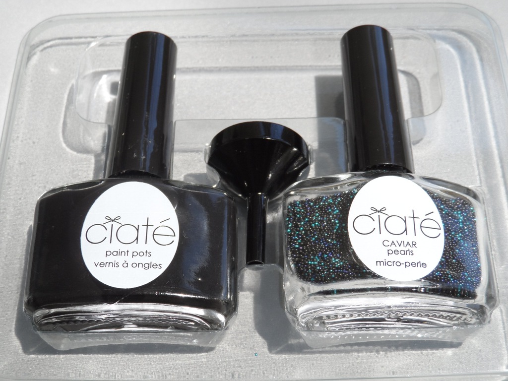 LAKIER CIATE CAVIAR MANICURE BLACK PEARLS ZESTAW