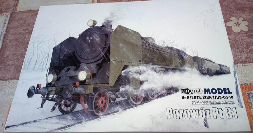 Parowóz Pt31, Angraf,  model kartonowy