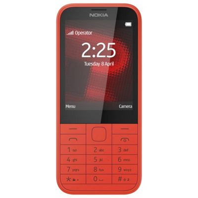 FABRYCZNIE NOWA NOKIA 225 CZERWONA BEZ SIM FV 23%