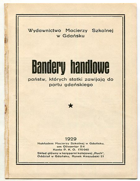 GDAŃSK :: BANDERY HANDLOWE STATKÓW : 1929 reklama