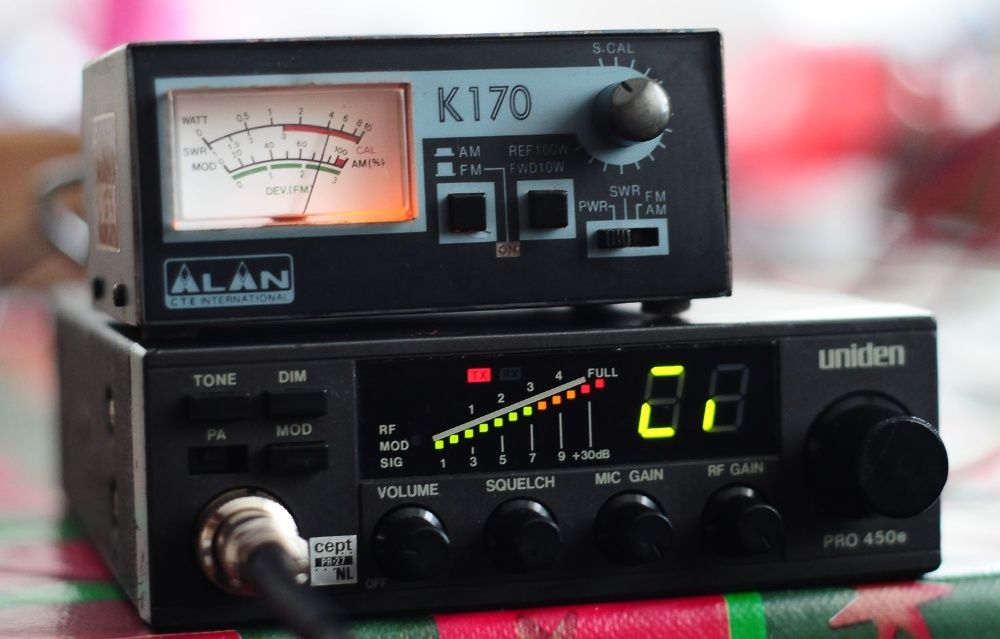 Radio CB Uniden 450 i Pacific 200 uszkodzone