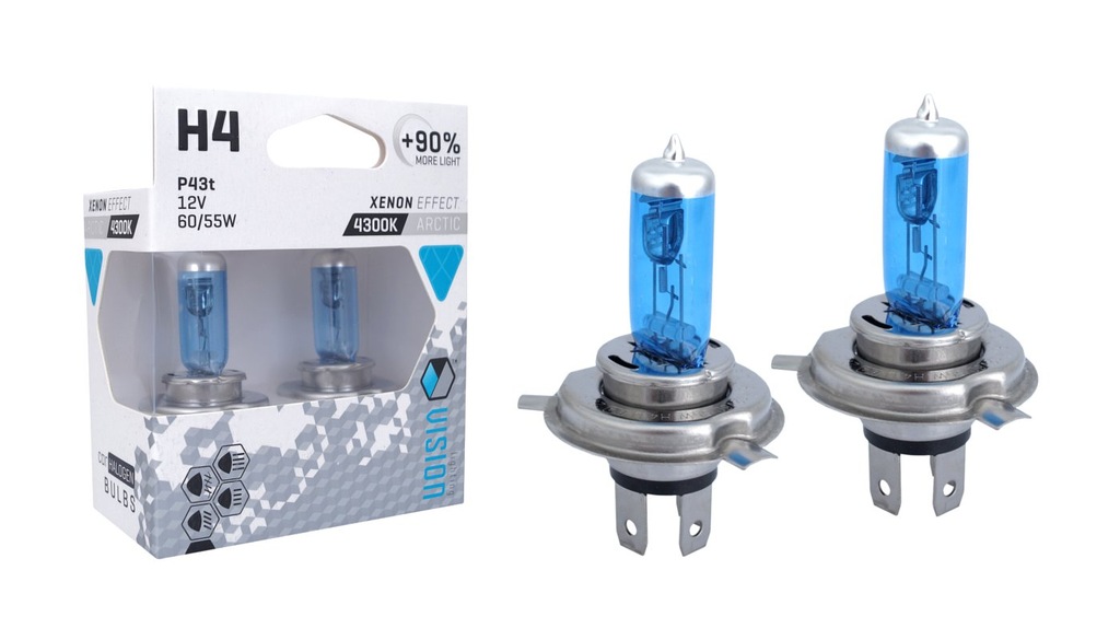 żarówka Jest Dostosowana Do Napięcia 1 2 V 2x ŻARÓWKI H4 12V 60/55W 4300K ARCTIC VISION +90% - 6870477806