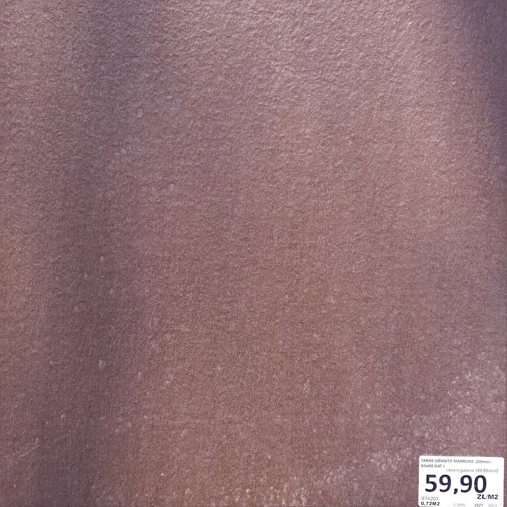 Płyty tarasowe GRANITO MARRONE 60x60 Gatunek 1