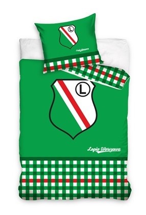 Pościel bawełniana 140x200 Legia Warszawa Herb pił