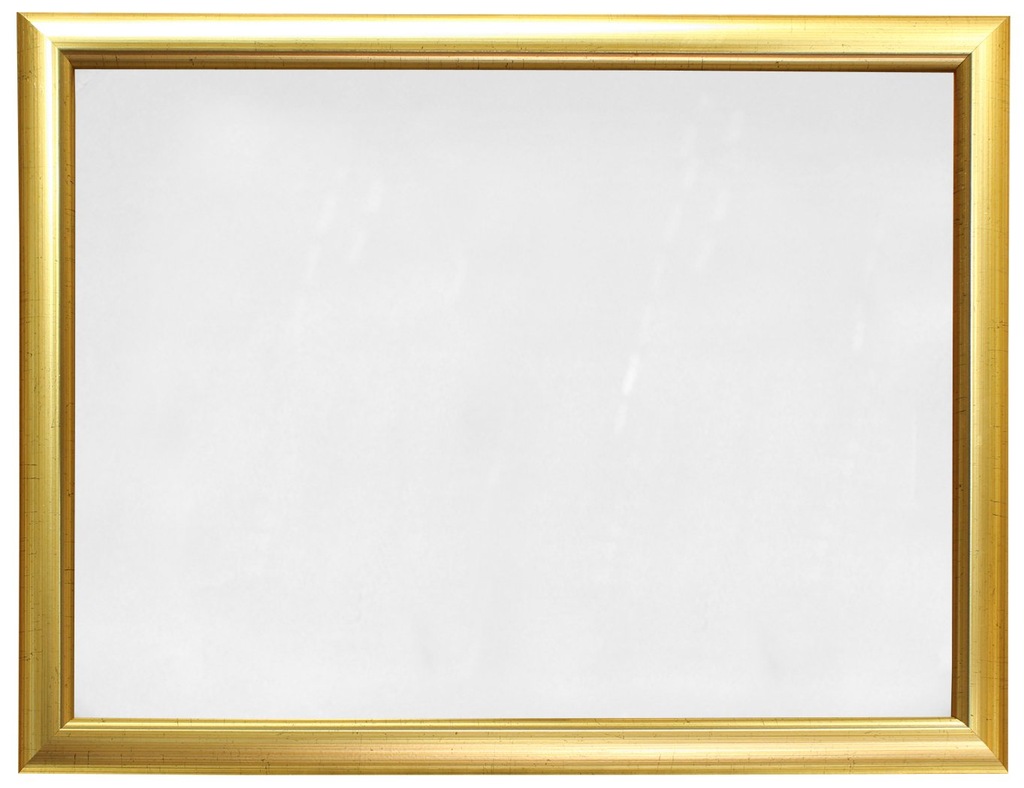 kom01 Złota ramka foto 21x30 kompletna ze szkłem