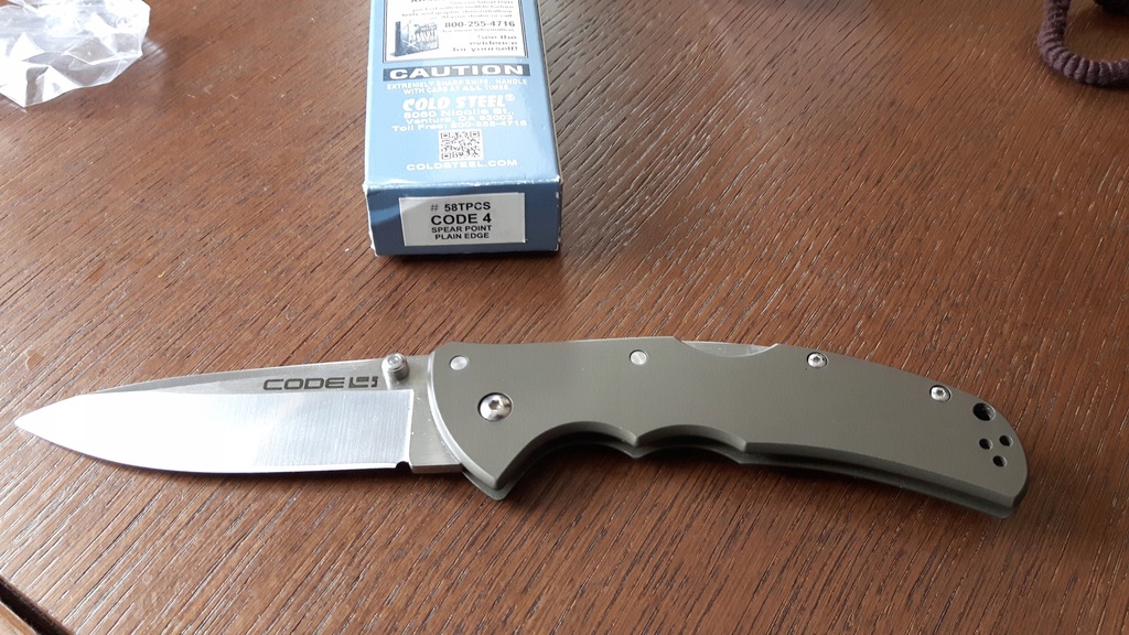 Noż Cold Steel CODE 4, stal CTS XHP, nowy