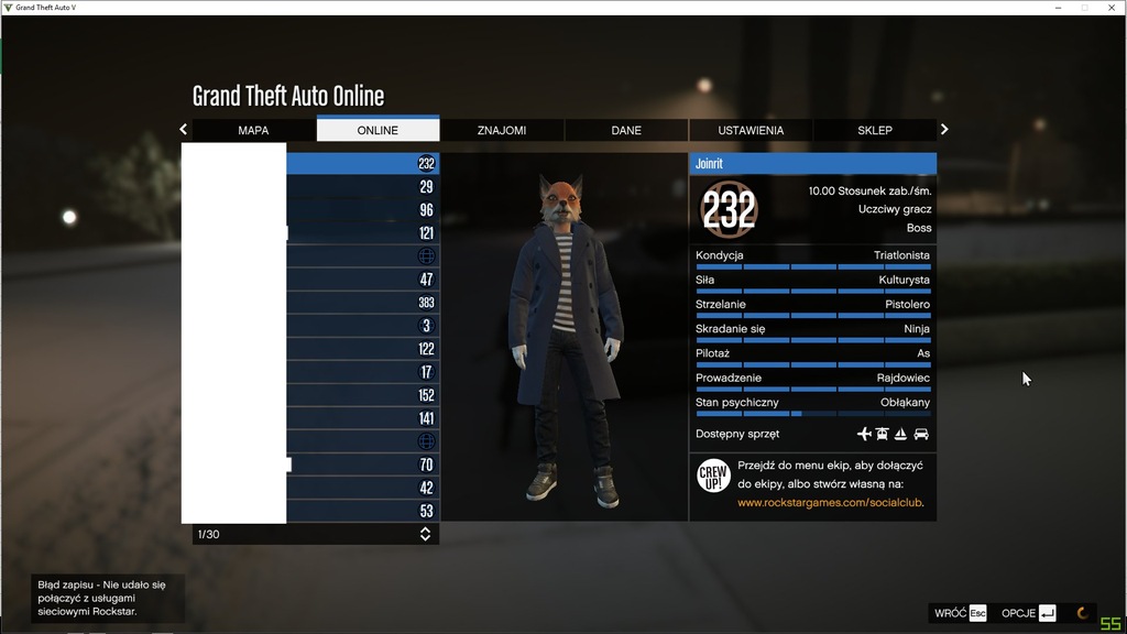 MODOWANE KONTO GTA 5 V ONLINE PO BANIE