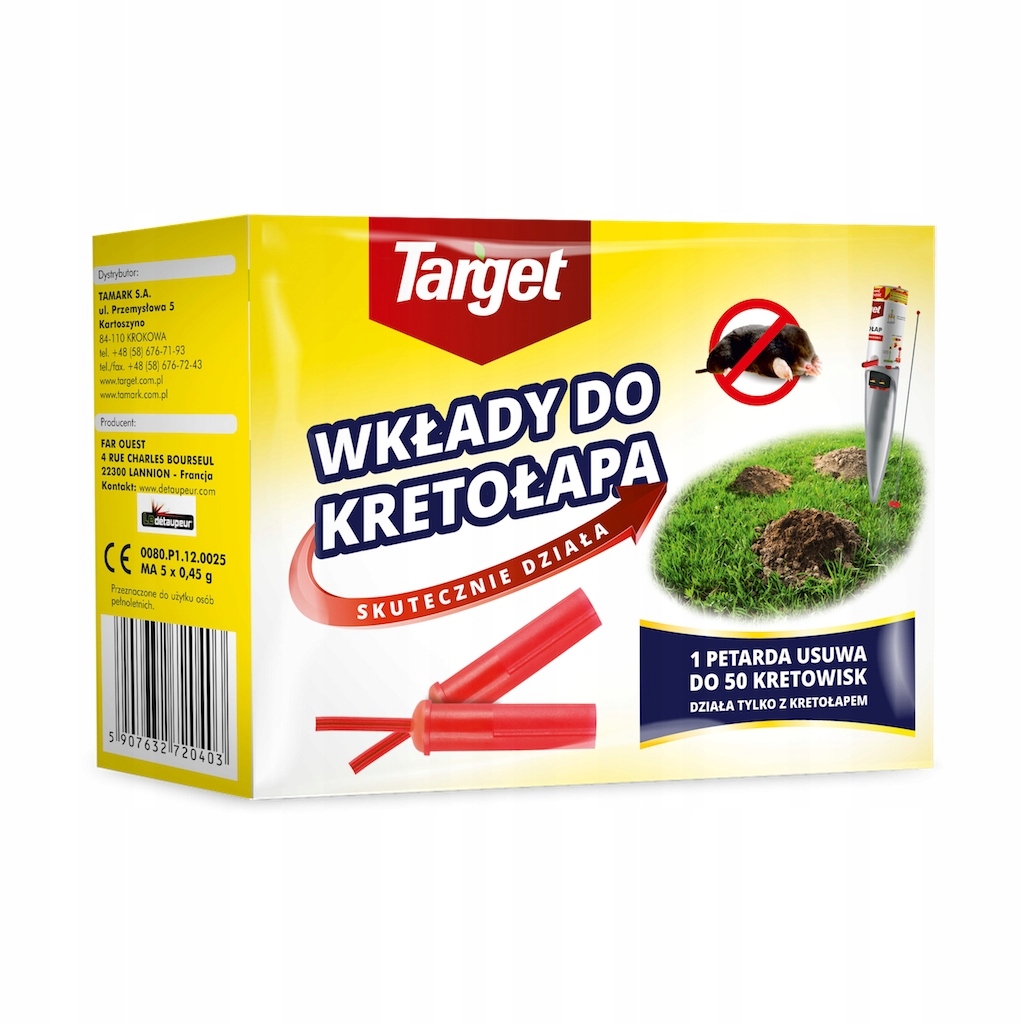 Target wkłady (petardy) do kretołapa 5 szt.