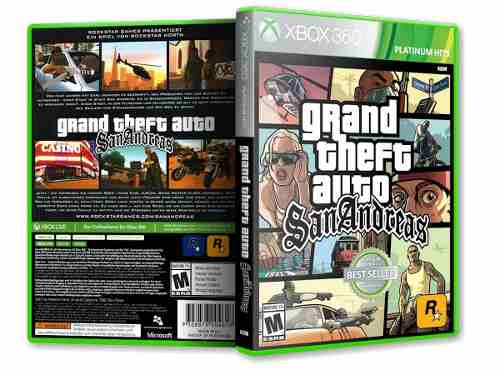 GTA GRAND THEFT AUTO SAN ANDREAS NOWA XBOX 360
