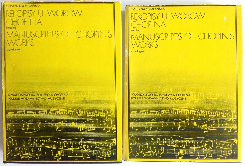 RĘKOPISY UTWORÓW CHOPINA KATALOG FRYDERYK CHOPIN