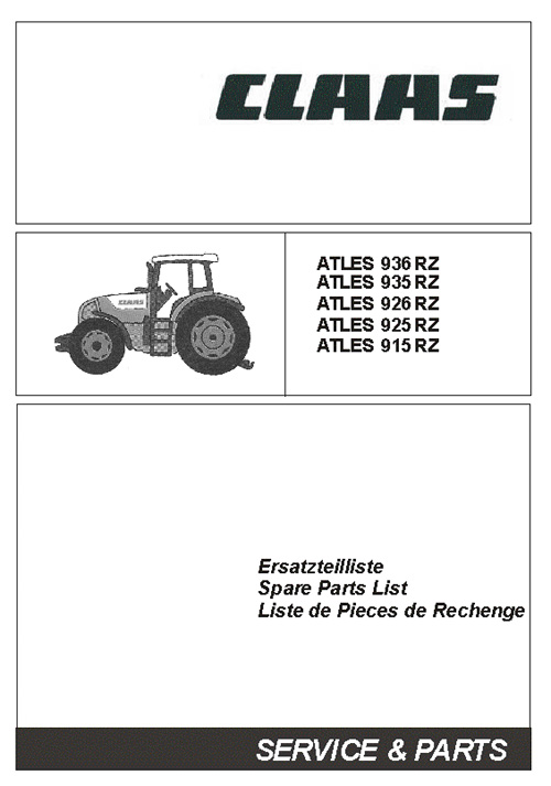 Claas ATLES 936, 935, 926...915RZ - katalog części