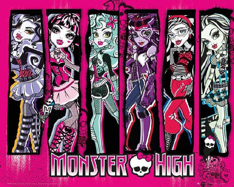 Monster High Straszne Lalki - plakat 50x40 cm