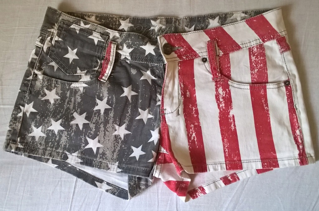 Szorty flaga USA Fishbone