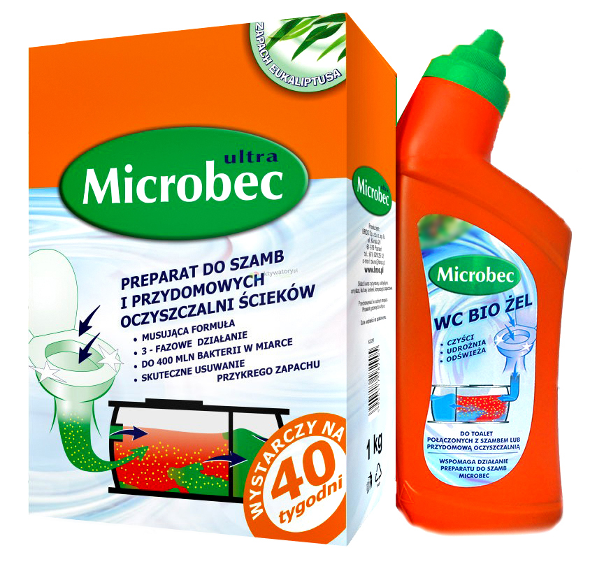 BIOLATRIN MICROBEK 1kg+WC BIO ŻEL MIKROBEK SZAMBO