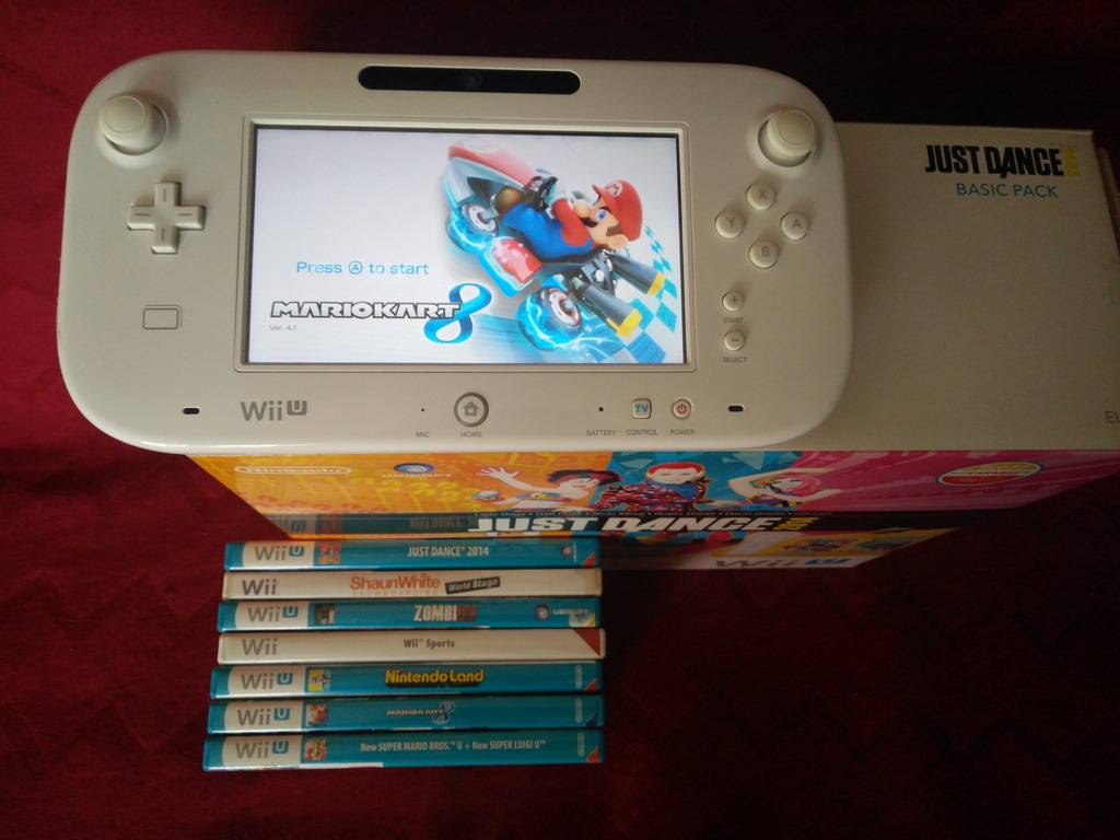 Wii U Konsola + Zestaw 7 gier! Mario Kart 8 Kraków