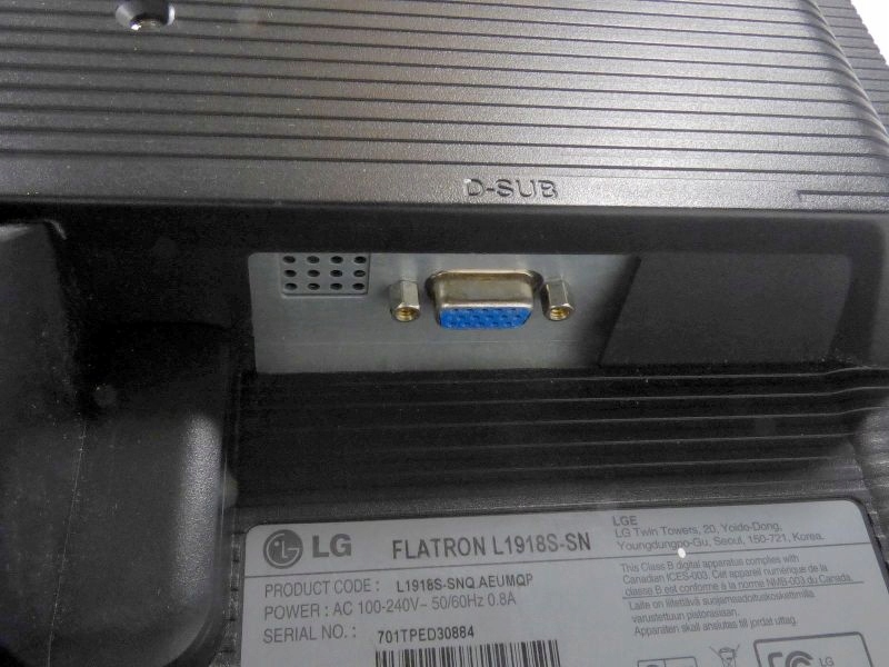 Как разобрать монитор lg flatron l1918s sn