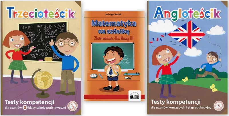 TRZECIOTEŚCIK angielski matematyka testy kompetenc