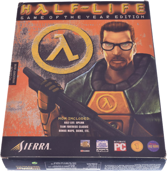 Half-Life: Game of the Year Edition (PC, 1999) complete, Big Box, newest Team Fortress