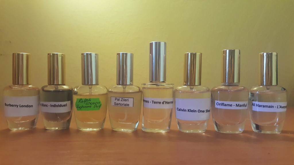 Odlewki perfum: Hermes, CK, Mont Blanc i inne