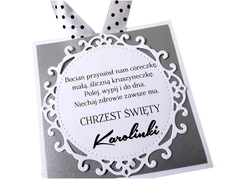 Zawieszki PERLOWA na alkohol CHRZEST * 1szt