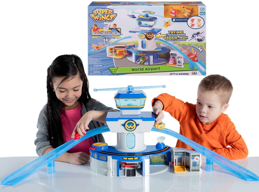 Cobi SUPER WINGS ZESTAW LOTNISKO i 2 SAMOLOTY