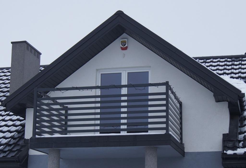 Balustrada balkonowa nowoczesna, barierka  TREBOR