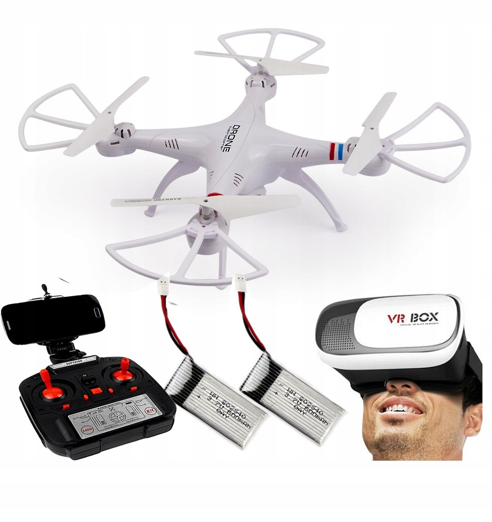 DRON TD08 z KAMERĄ + PODGLĄD NA ŻYWO WIFI +OKULARY