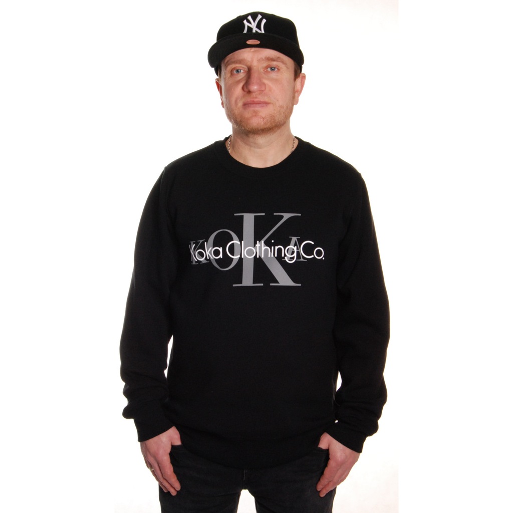KOKA Bluza Crewneck CK BLACK / L