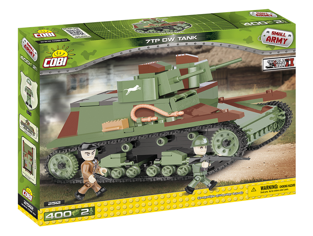 COBI 2512 dwuwieżowy polski czołg lekki 7TP DW