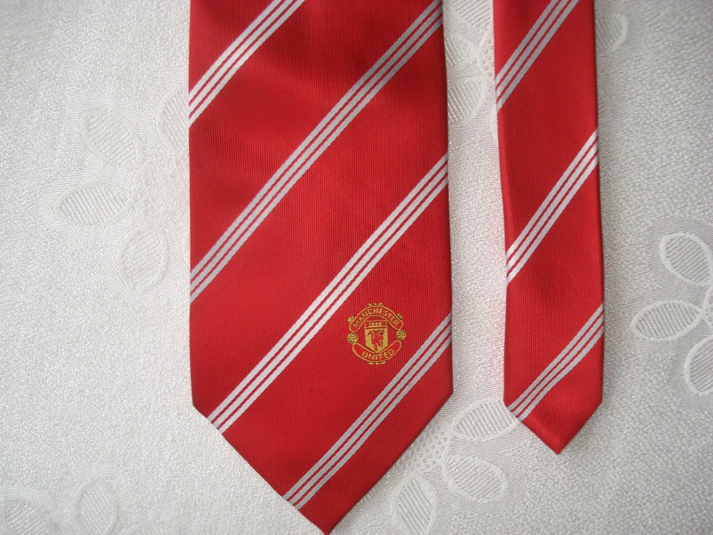 MANCHESTER UNITED krawat logo
