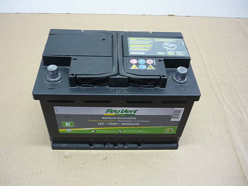 Batterie voiture Feu Vert K - 70Ah / 640A - 12V - Feu Vert