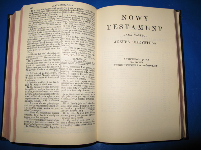 Pismo święte Stary I Nowy Testament s BIBLIA GDAŃSKA PISMO STARY I NOWY TESTAMENT 1975 - 6663349326