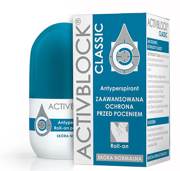 ACTIVBLOCK ANTYPERSPIRANT CLASSIC rollon 25ml