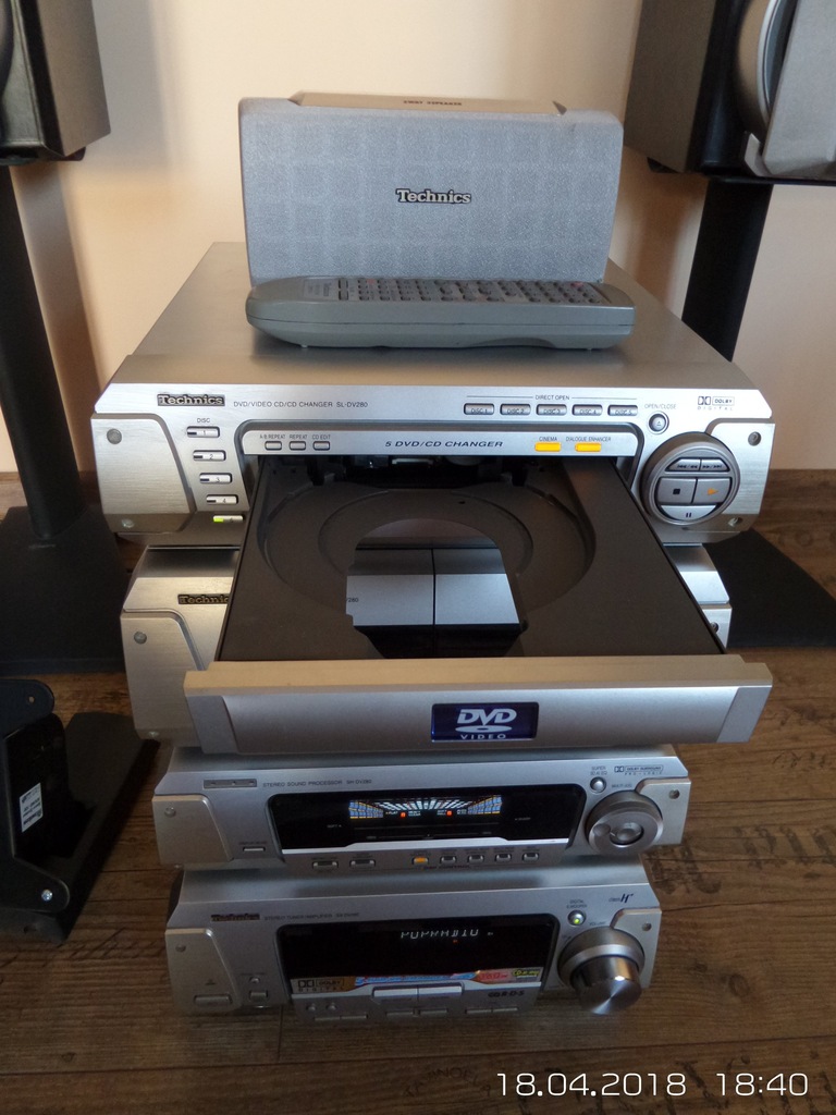 Technics SC DV 280 wieża audio kino domowe 5 1 7301195165 oficjalne archiwum Allegro